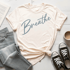 Breathe Script - Adult T-Shirt