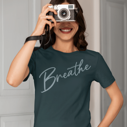 Breathe Script - Adult T-Shirt
