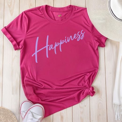 Happiness Script - Adult T-Shirt
