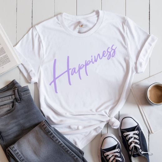 Happiness Script - Adult T-Shirt