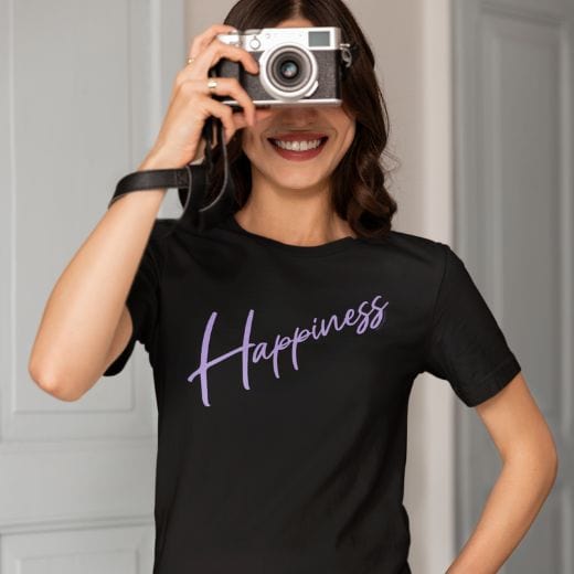 Happiness Script - Adult T-Shirt