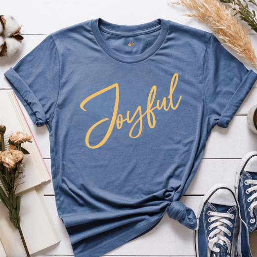 Joyful Script - Adult T-Shirt