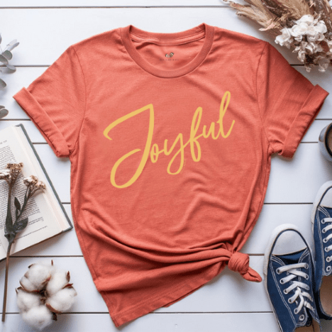 Joyful Script - Adult T-Shirt