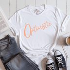 Optimistic Script - Adult T-Shirt