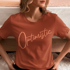 Optimistic Script - Adult T-Shirt