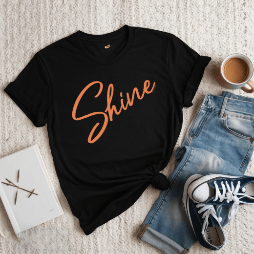 Shine Script - Adult T-Shirt