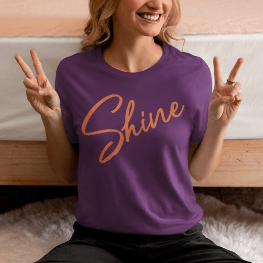 Shine Script - Adult T-Shirt