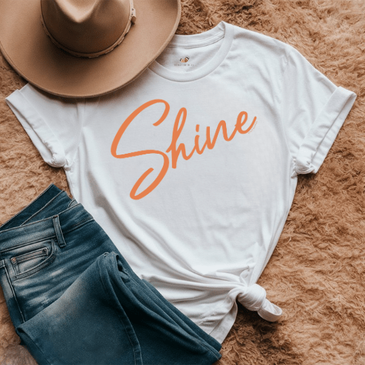 Shine Script - Adult T-Shirt