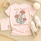 New Hope Blooms Here, January – Carnation & Snowdrop - Adult T-Shirt