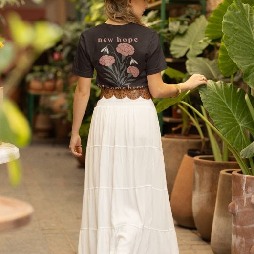 New Hope Blooms Here, January – Carnation & Snowdrop - Adult T-Shirt