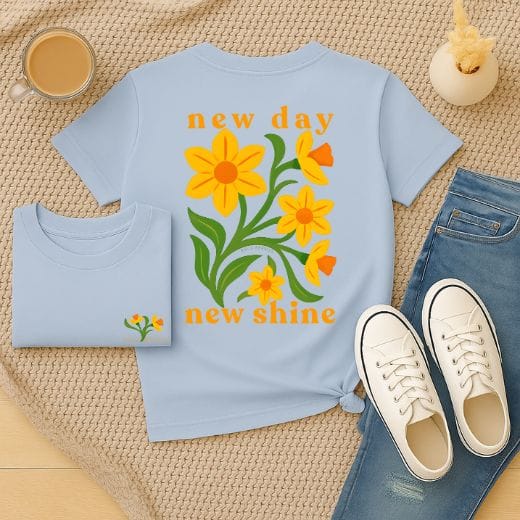 New Day New Shine - March – Daffodil - Adult T-Shirt