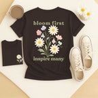 Bloom First Inspire Many - April – Daisy & Sweet Pea - Adult T-Shirt