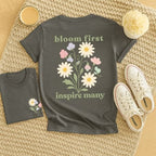 Bloom First Inspire Many - April – Daisy & Sweet Pea - Adult T-Shirt