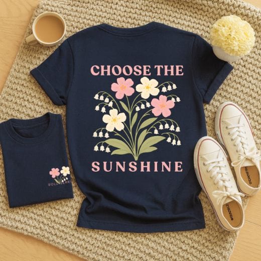 Choose the Sunshine - May – Lily of the Valley & Hawthorn - Adult T-Shirt