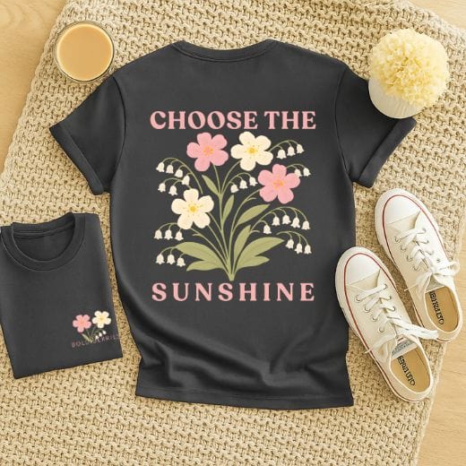 Choose the Sunshine - May – Lily of the Valley & Hawthorn - Adult T-Shirt