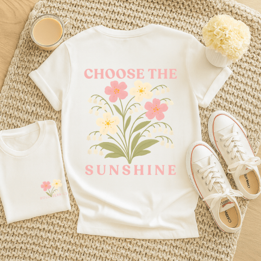 Choose the Sunshine - May – Lily of the Valley & Hawthorn - Adult T-Shirt