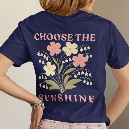 Choose the Sunshine - May – Lily of the Valley & Hawthorn - Adult T-Shirt