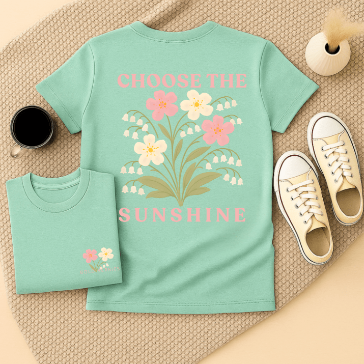 Choose the Sunshine - May – Lily of the Valley & Hawthorn - Adult T-Shirt