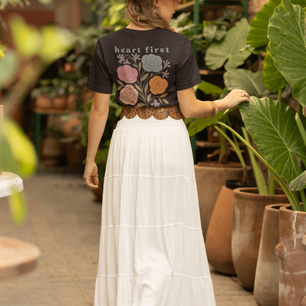 Heart First Always - June – Rose & Honeysuckle - Adult T-Shirt