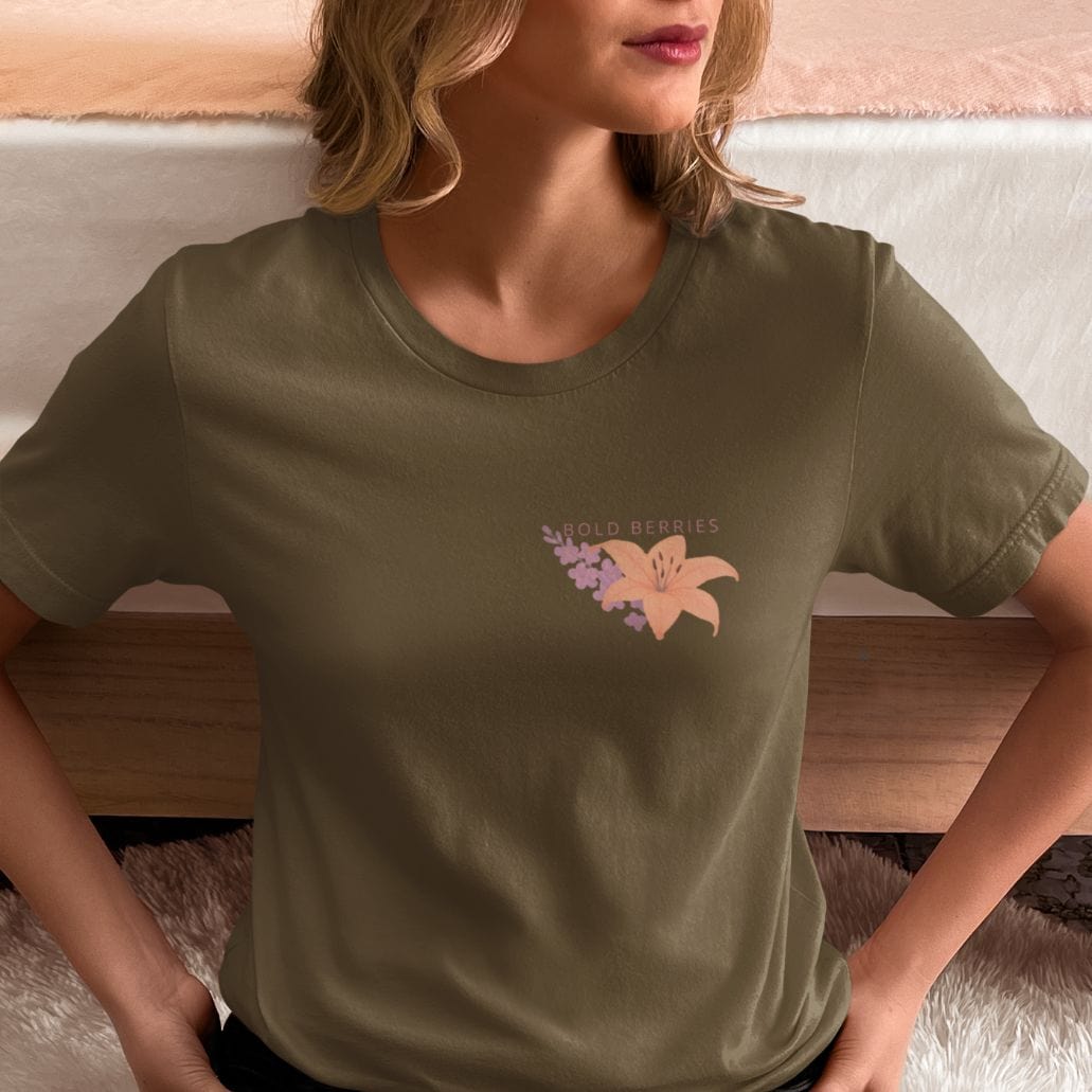 Have Courage & Be Kind - July – Larkspur & Lily - Adult T-Shirt