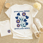 Grow Your Mind - September – Aster & Morning Glory - Adult T-Shirt