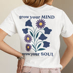 Grow Your Mind - September – Aster & Morning Glory - Adult T-Shirt
