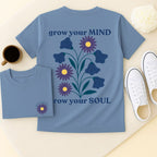 Grow Your Mind - September – Aster & Morning Glory - Adult T-Shirt