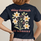 Shine Through All Seasons - December – Narcissus (Paperwhite) & Holly - Adult T-Shirt