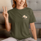 Shine Through All Seasons - December – Narcissus (Paperwhite) & Holly - Adult T-Shirt