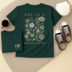 She is a Wildflower - Adult T-Shirt