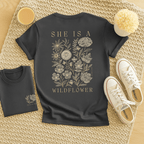 She is a Wildflower - Adult T-Shirt