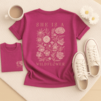 She is a Wildflower - Adult T-Shirt
