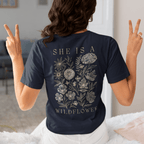 She is a Wildflower - Adult T-Shirt