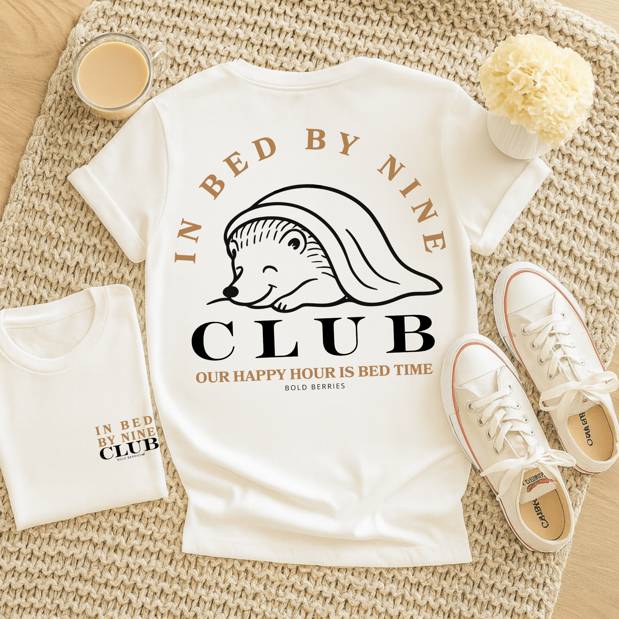 In Bed by Nine Club - Adult T-Shirt