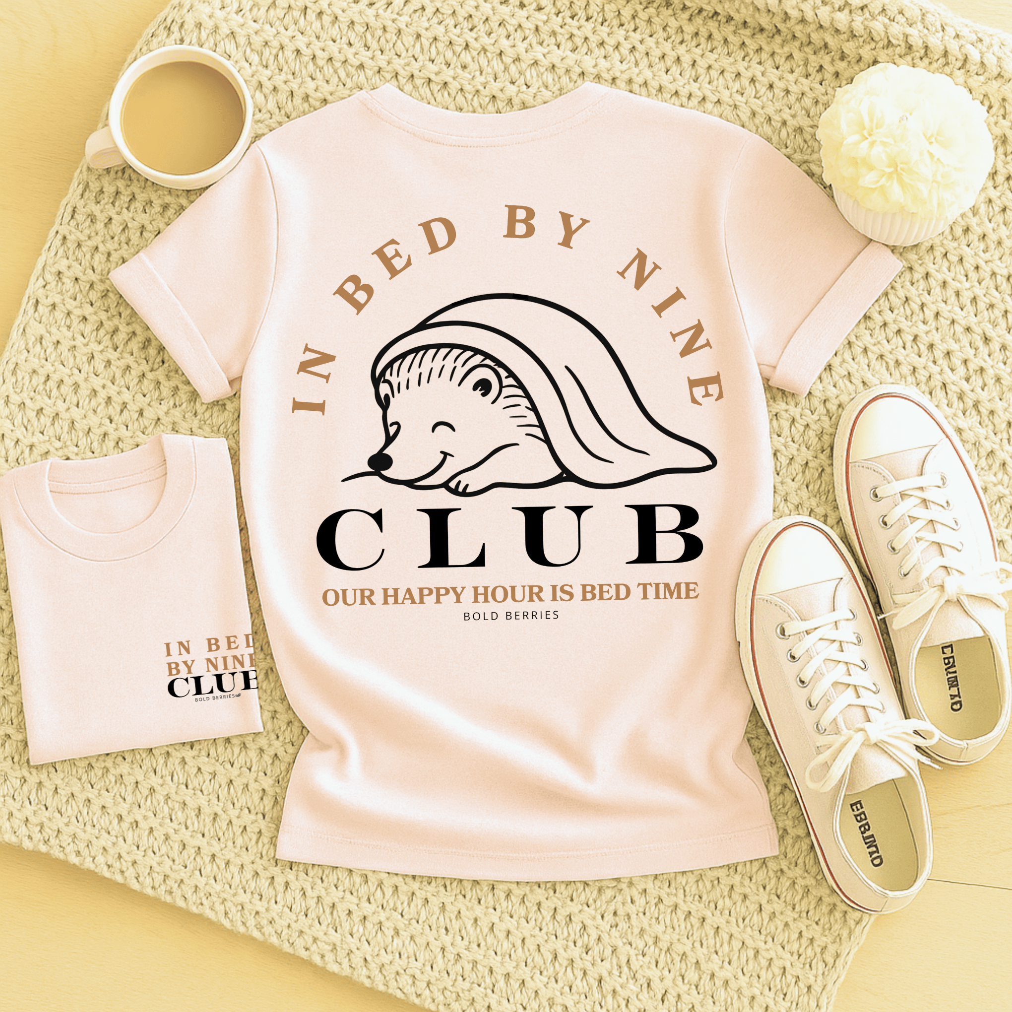 In Bed by Nine Club - Adult T-Shirt