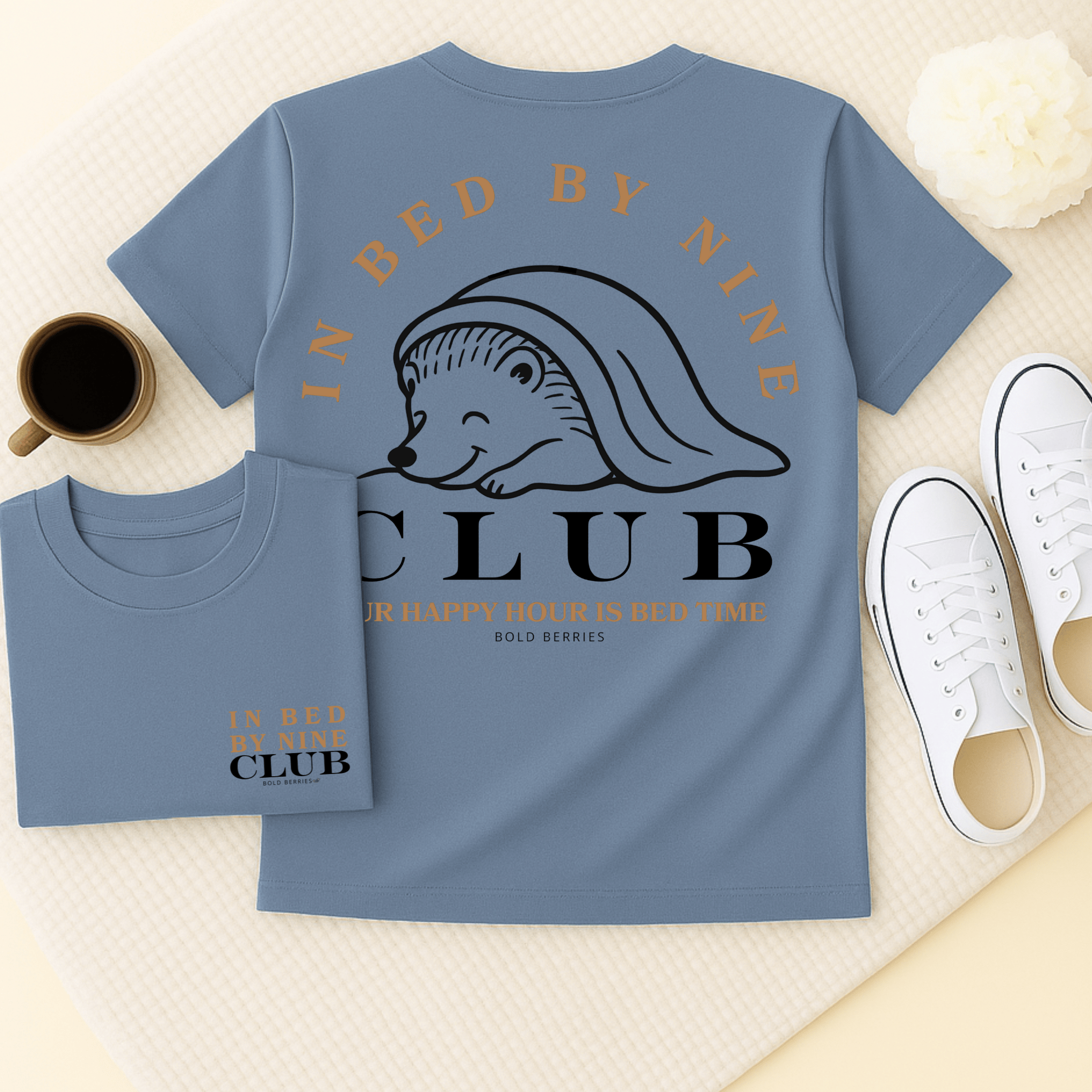 In Bed by Nine Club - Adult T-Shirt