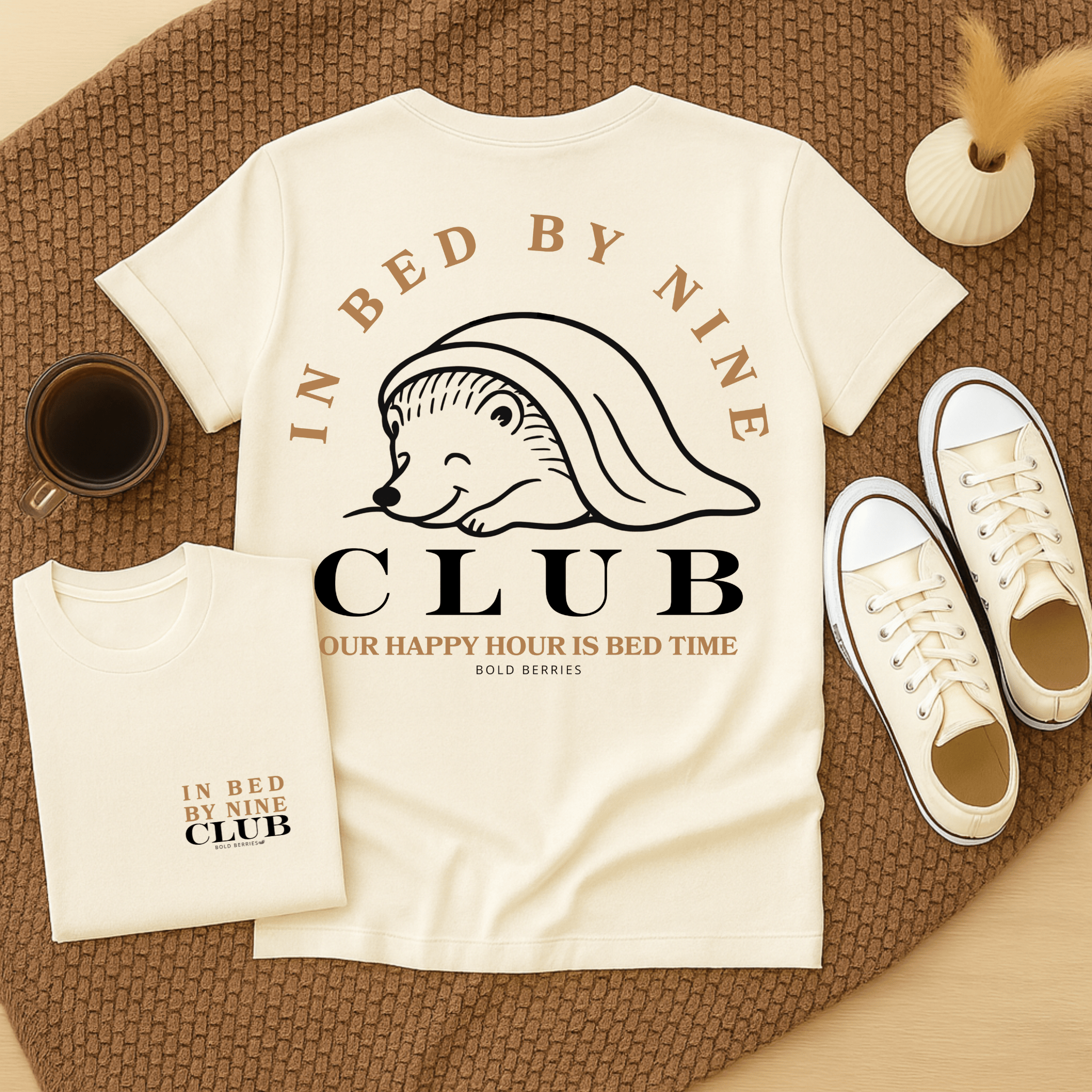 In Bed by Nine Club - Adult T-Shirt