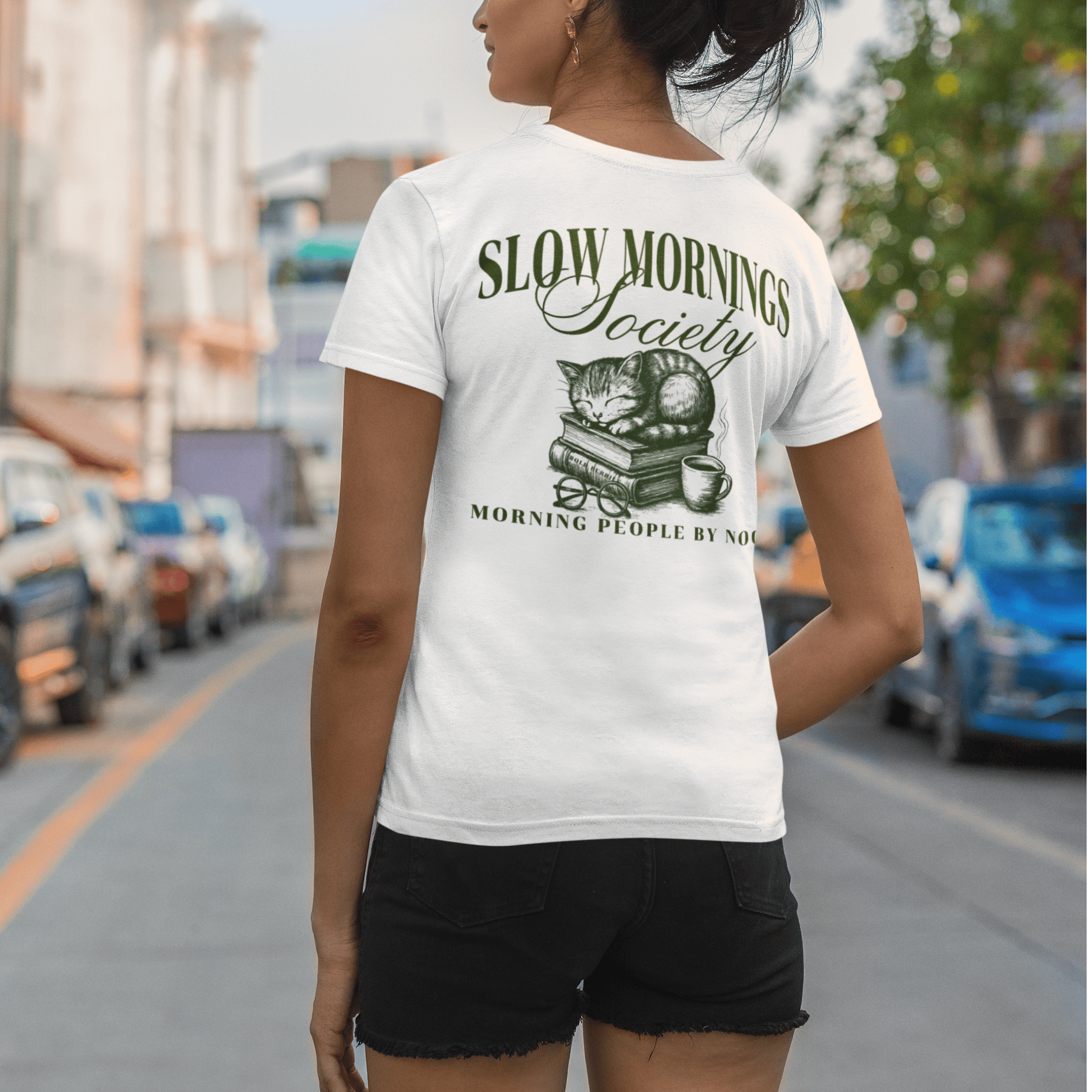 Slow Mornings Society - Adult T-Shirt