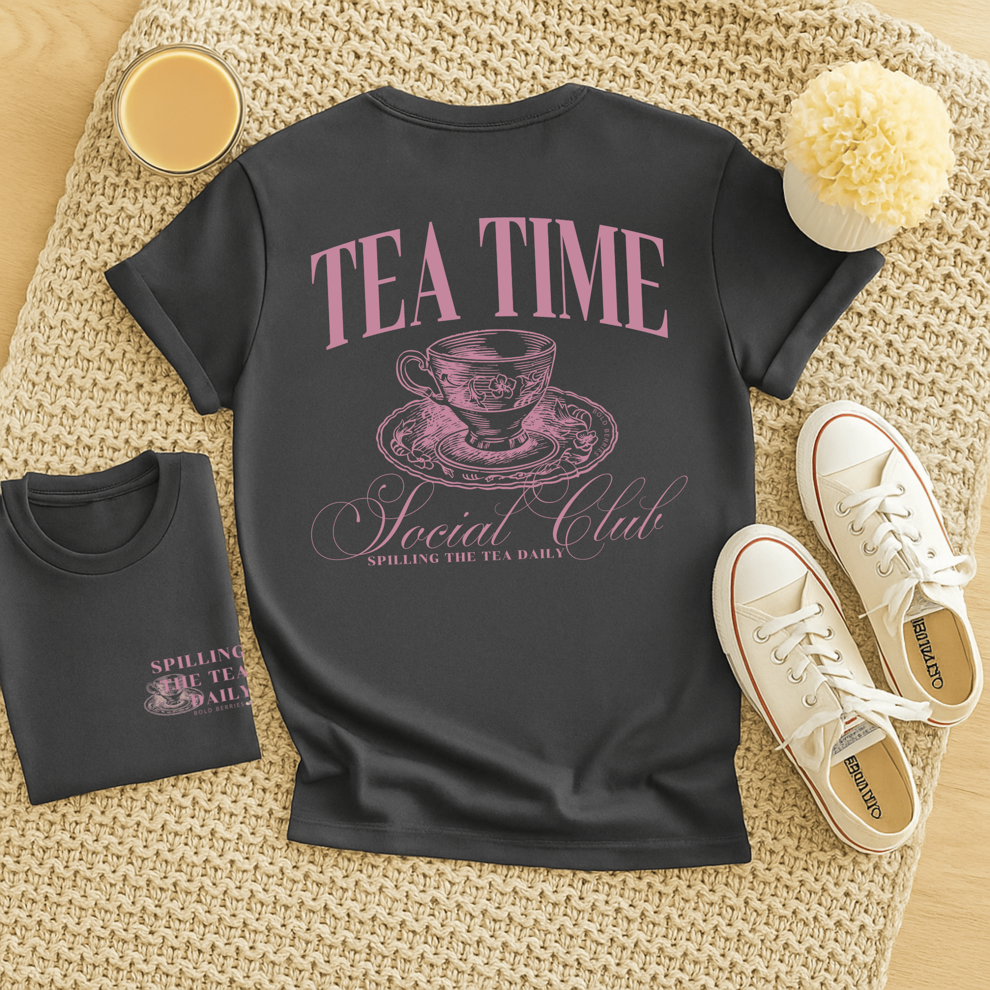 Tea Time Social Club - Adult T-Shirt
