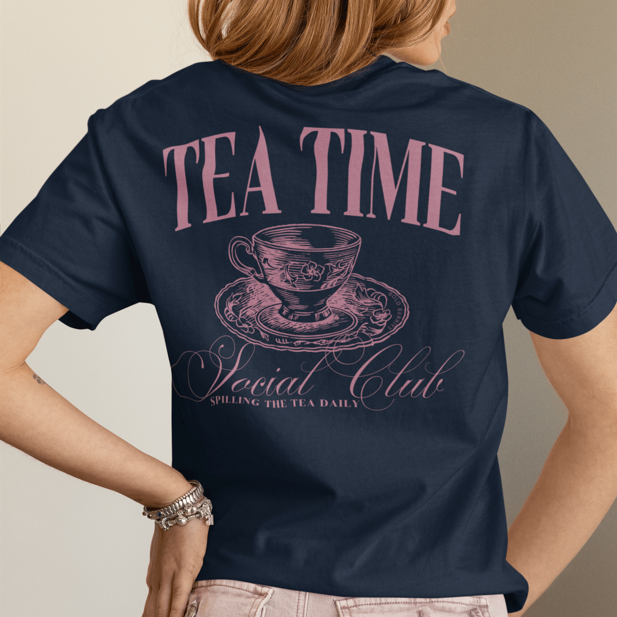 Tea Time Social Club - Adult T-Shirt