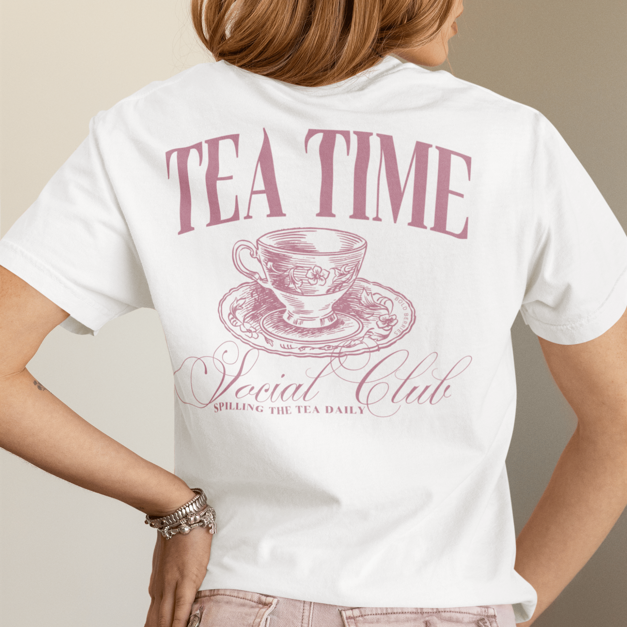 Tea Time Social Club - Adult T-Shirt