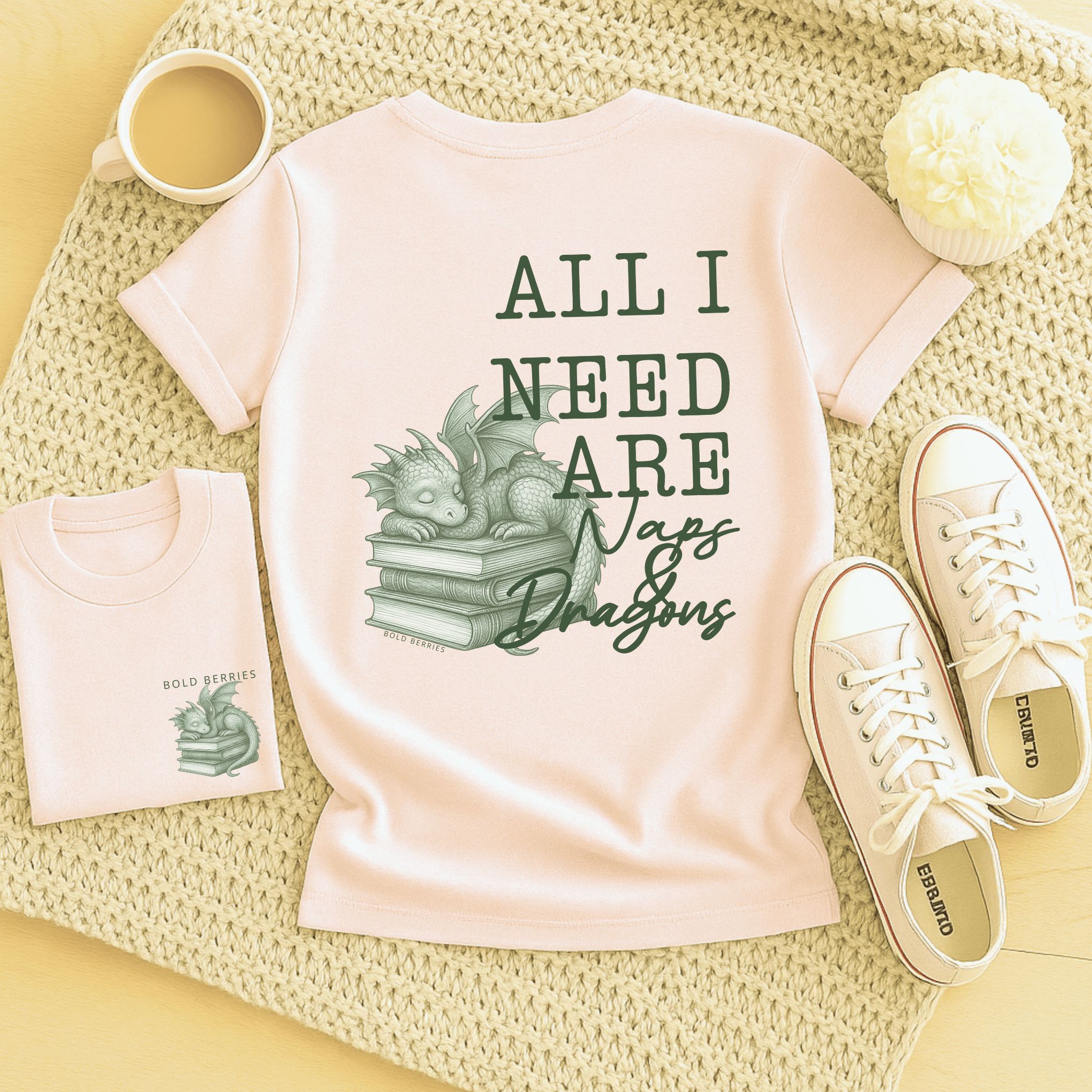 All I Need Are Naps and Dragons - Adult T-Shirt