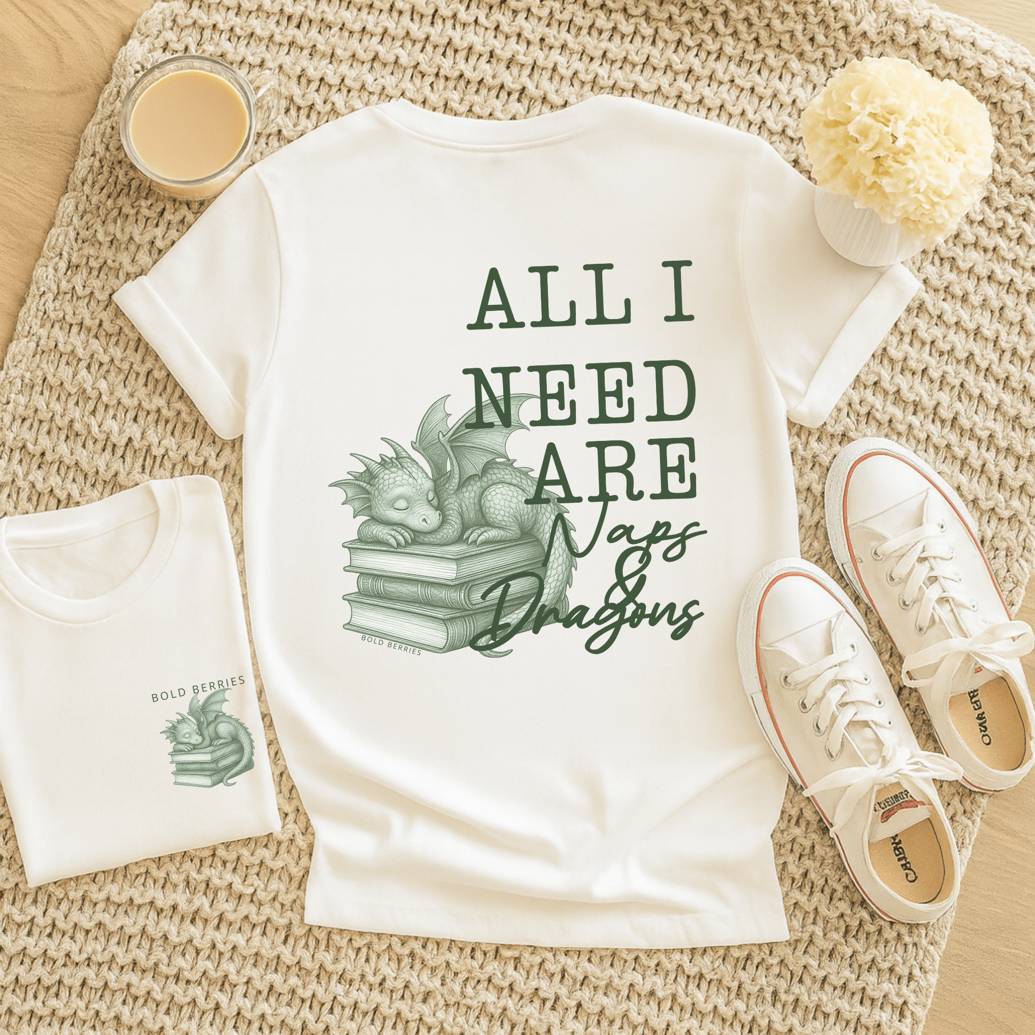All I Need Are Naps and Dragons - Adult T-Shirt
