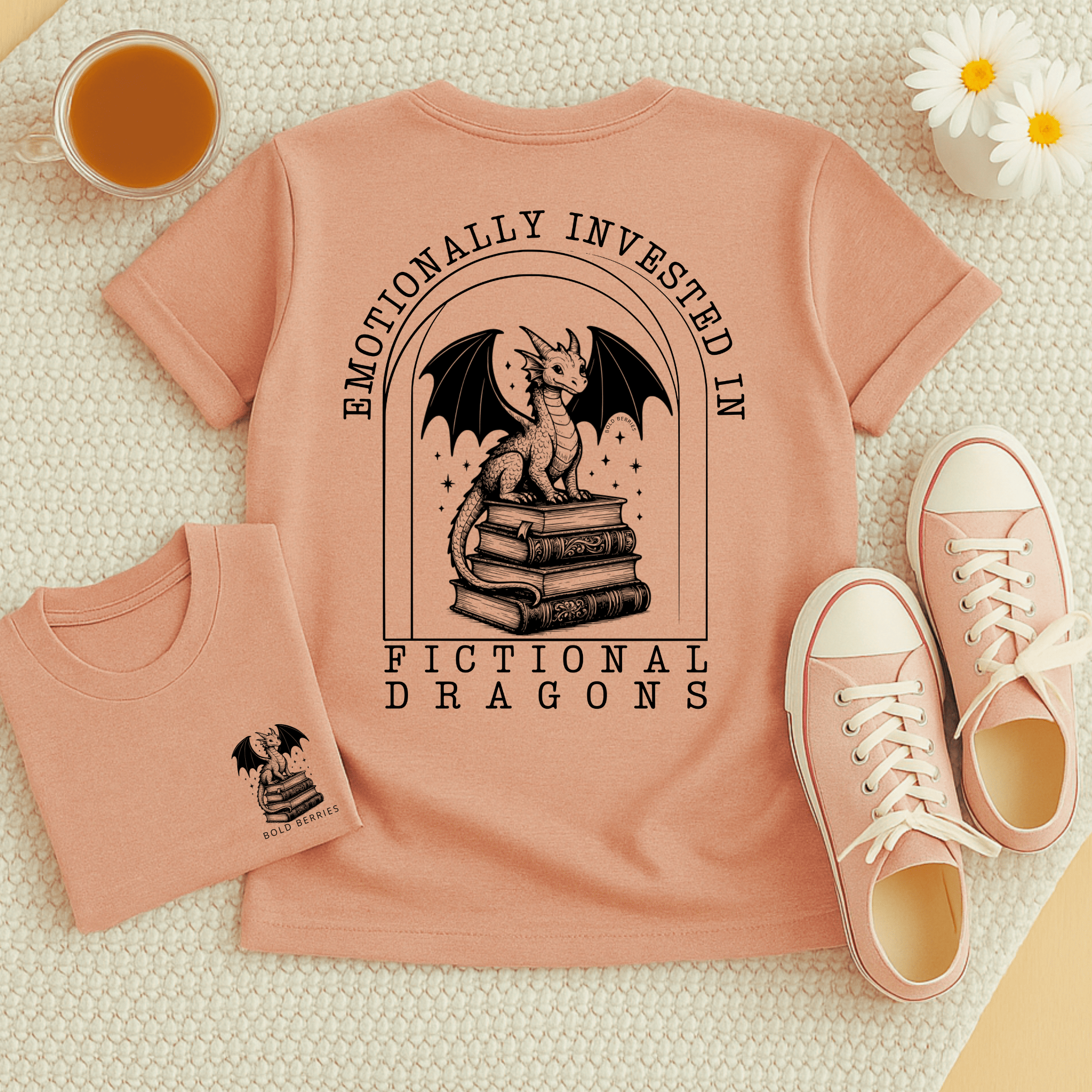 Emotionally Invested In Fictional Dragons - Adult T-Shirt