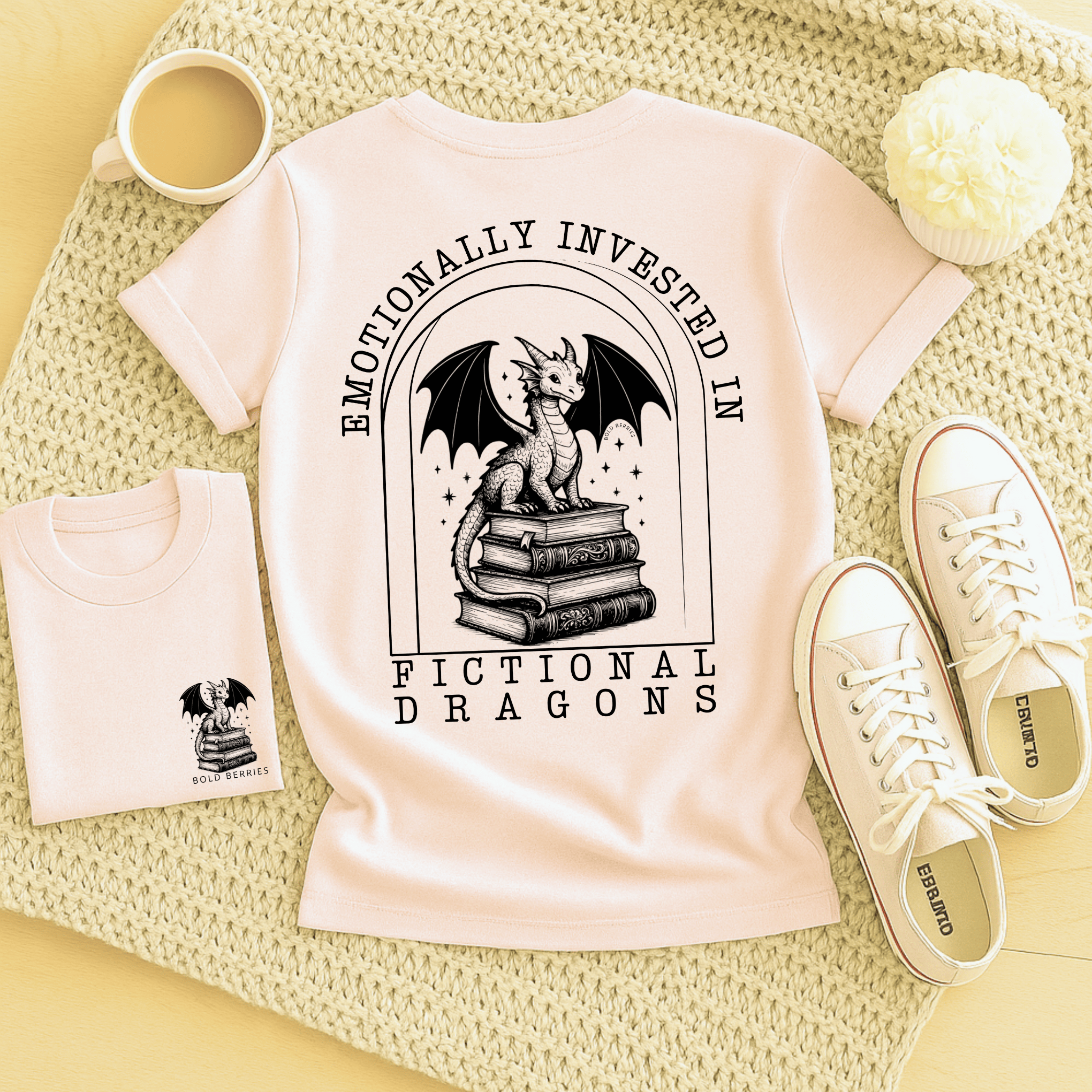 Emotionally Invested In Fictional Dragons - Adult T-Shirt