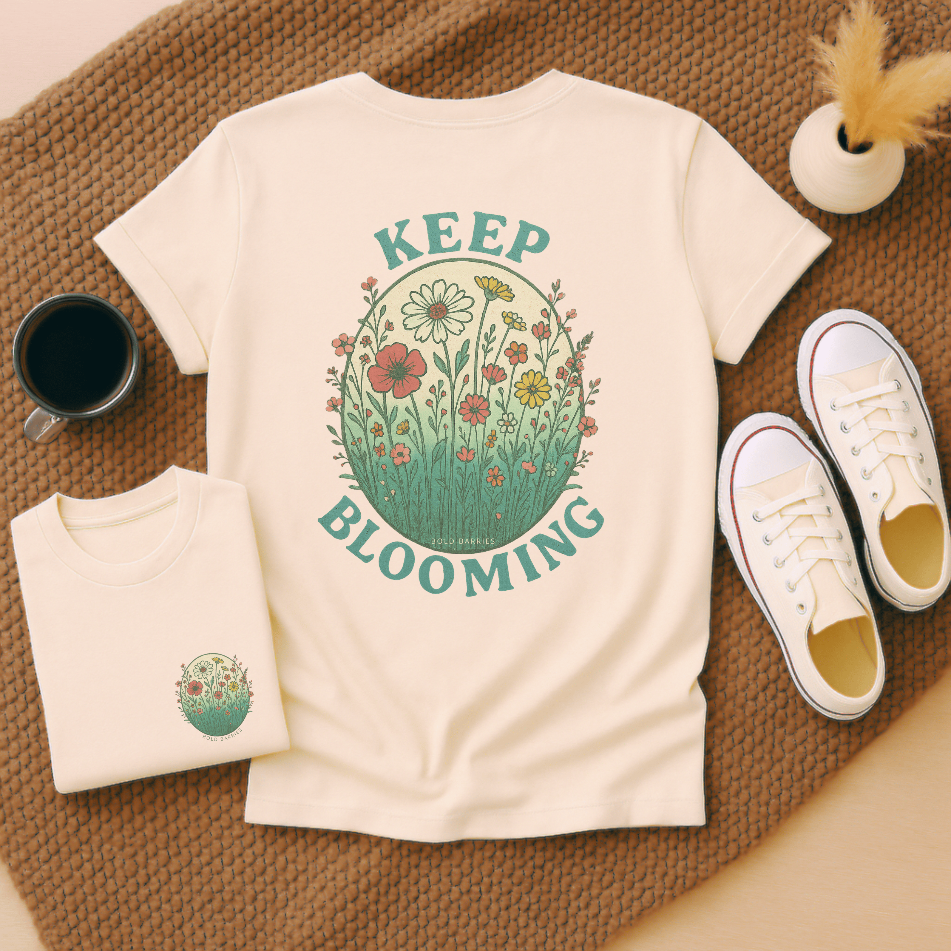 Keep Blooming - Adult T-Shirt