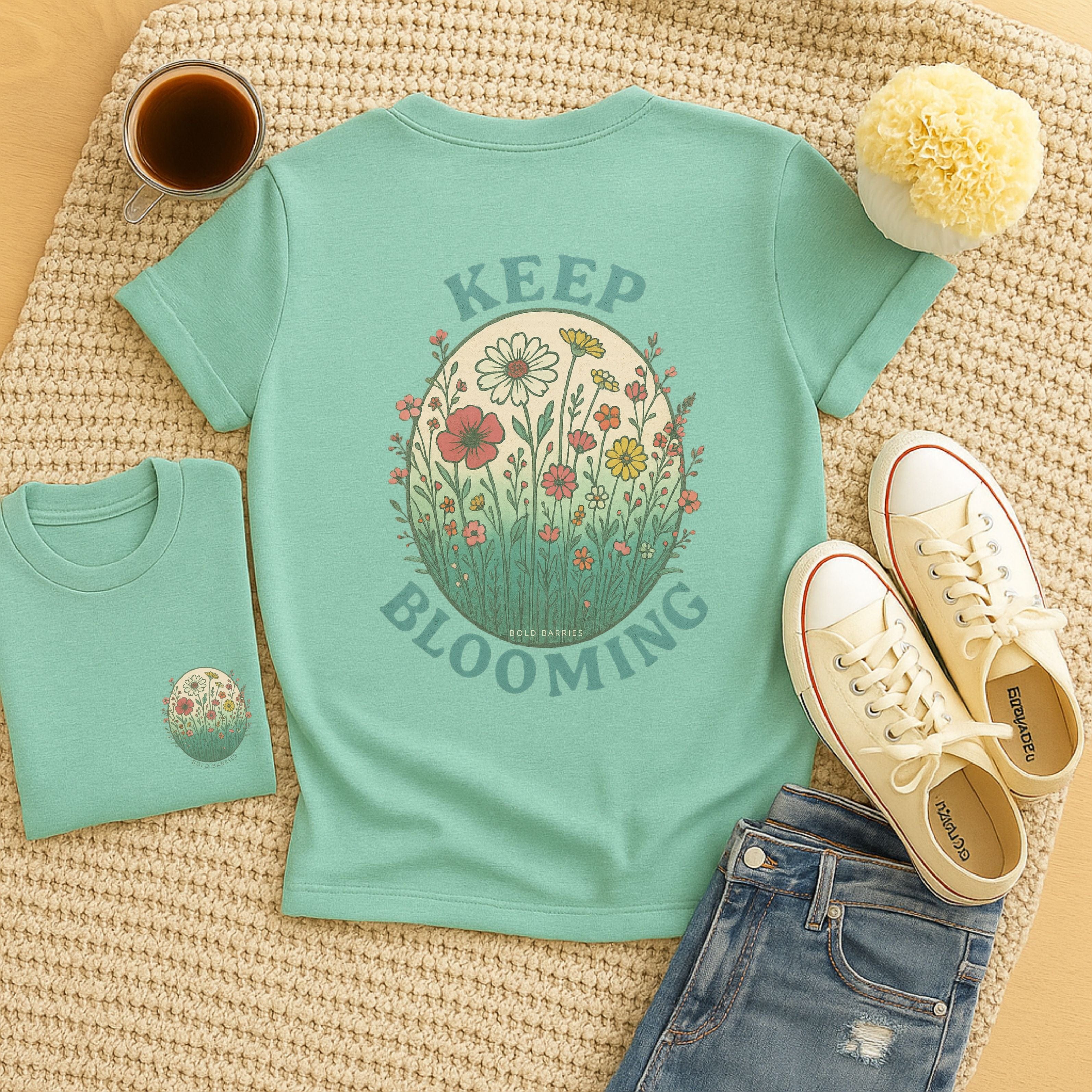 Keep Blooming - Adult T-Shirt