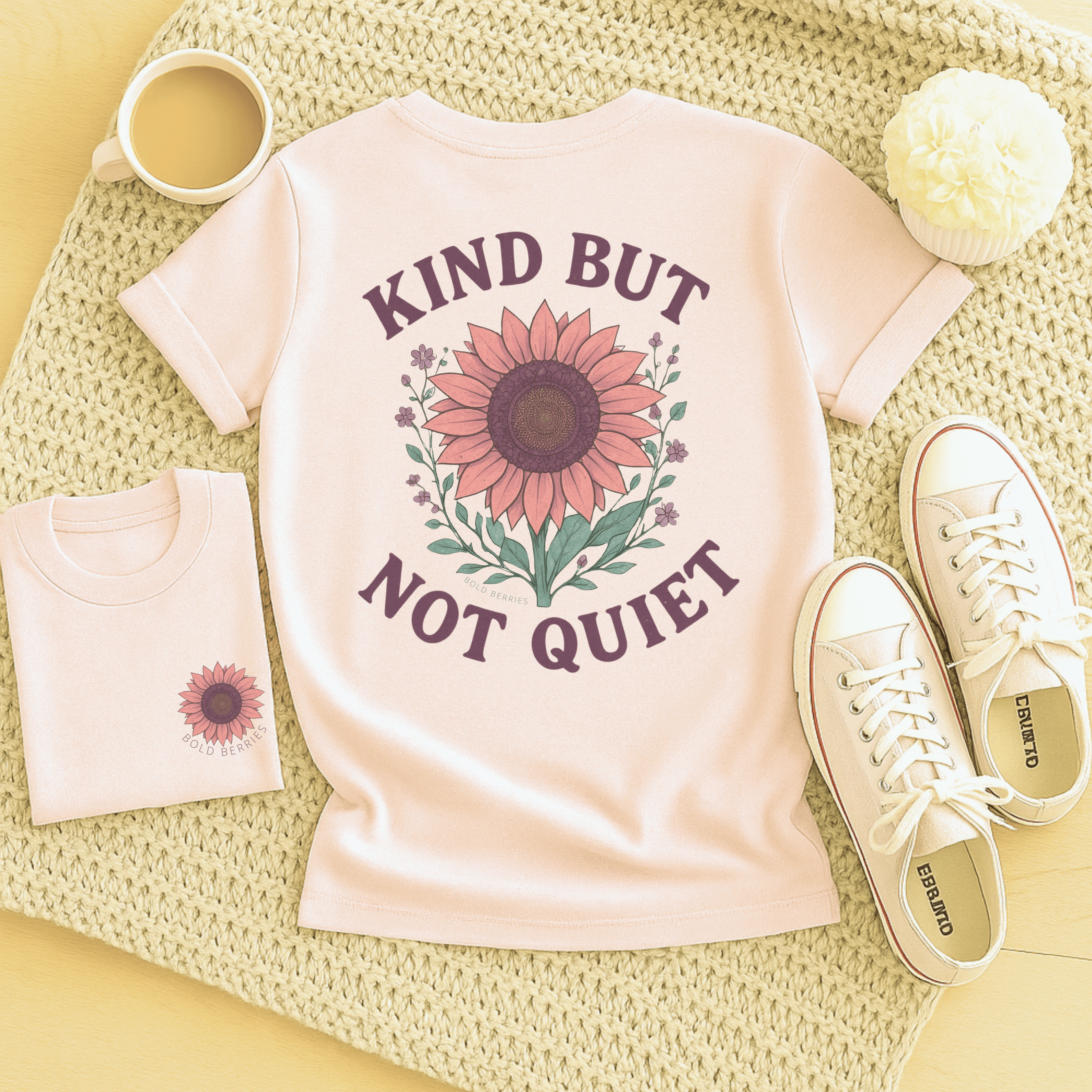 Kind But Not Quiet - Adult T-Shirt