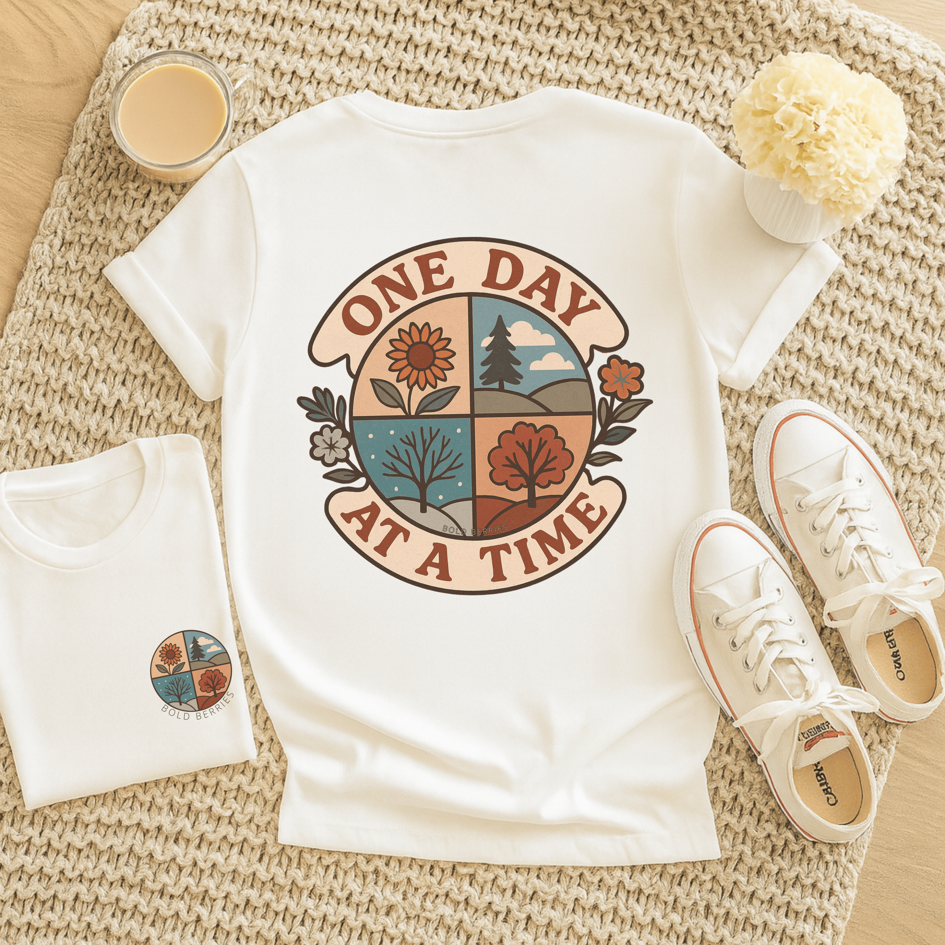 One Day At A Time - Adult T-Shirt
