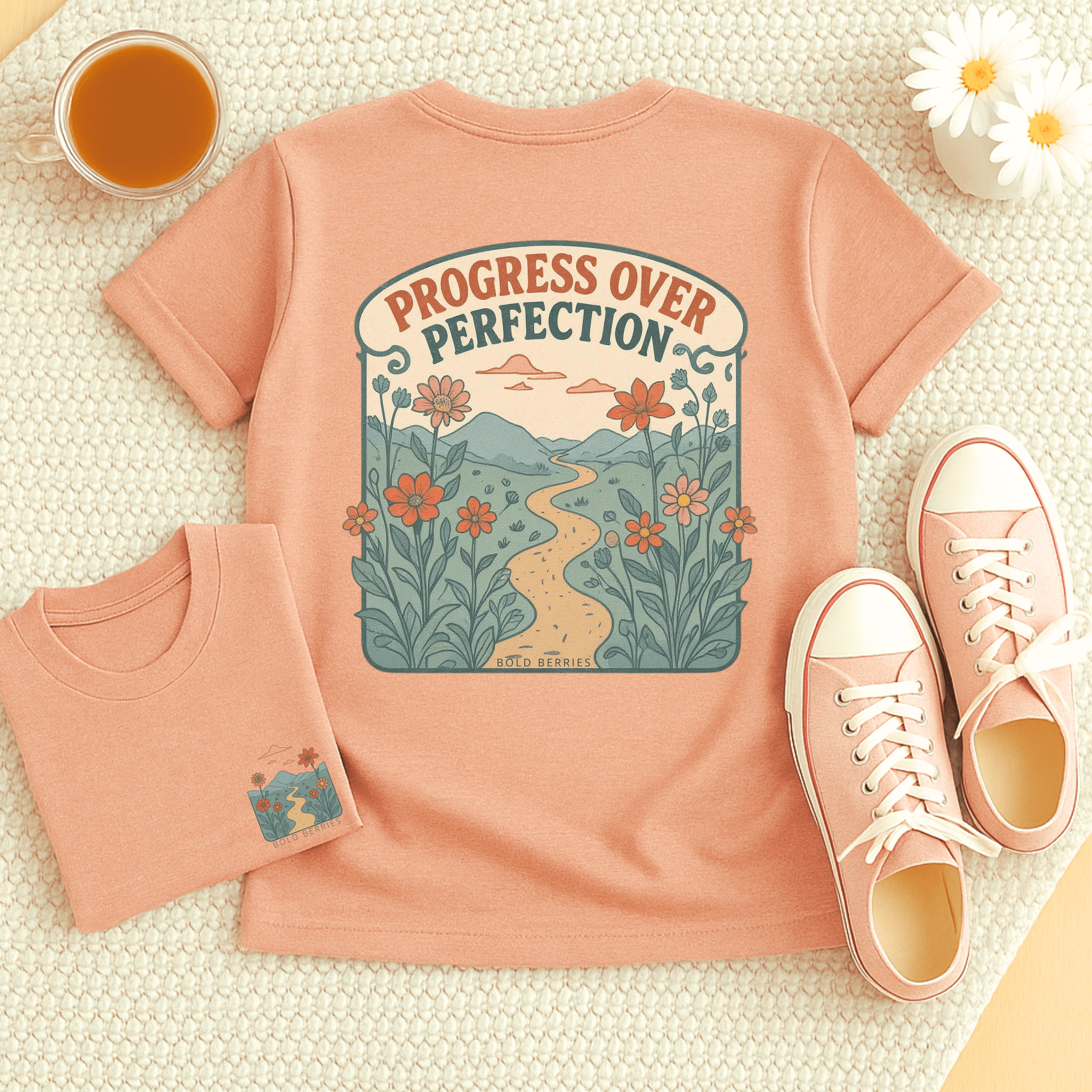 Progress Over Perfection - Adult T-Shirt